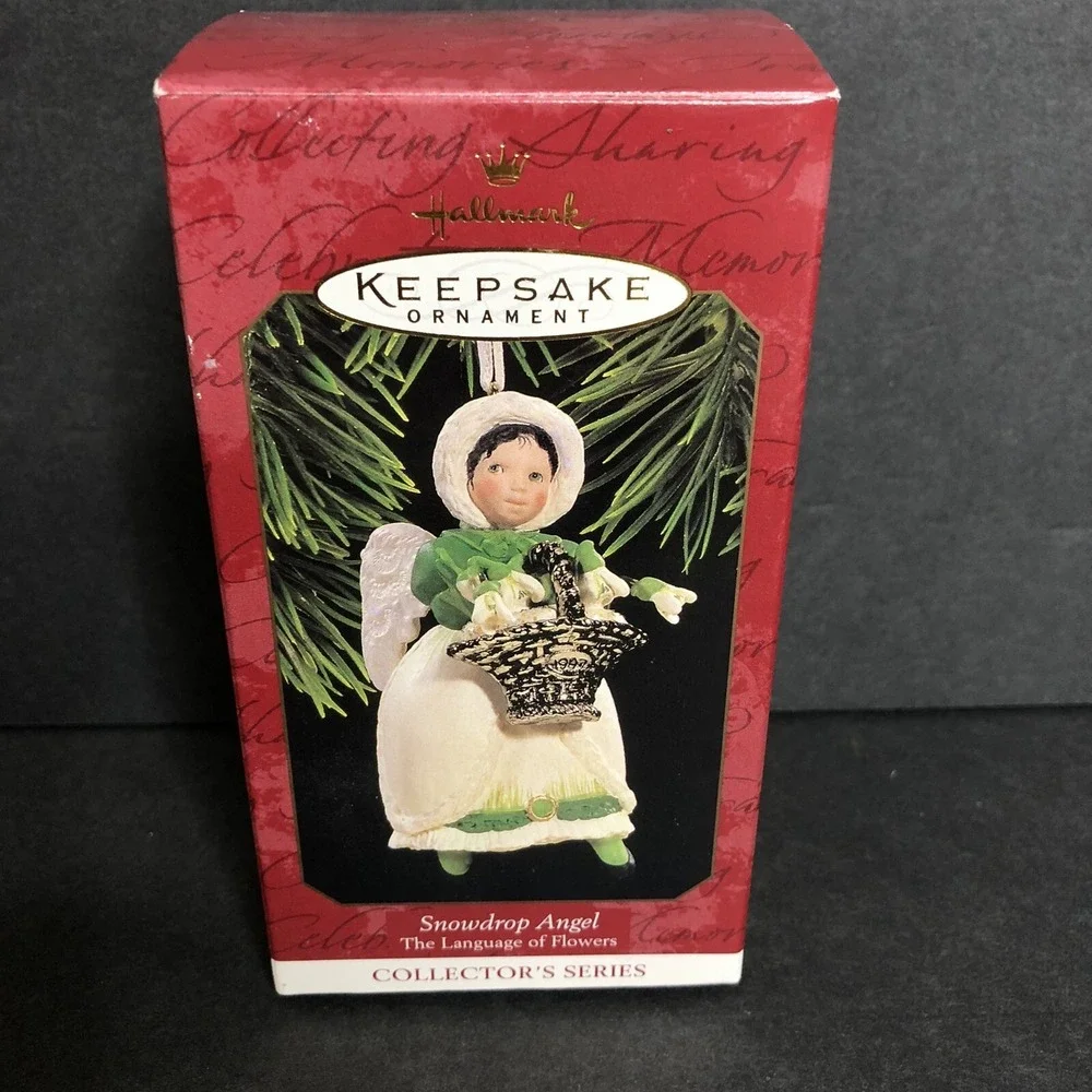 Hallmark Keepsake Ornament The Language of Flowers SNOWDROP ANGEL 2nd in Series
